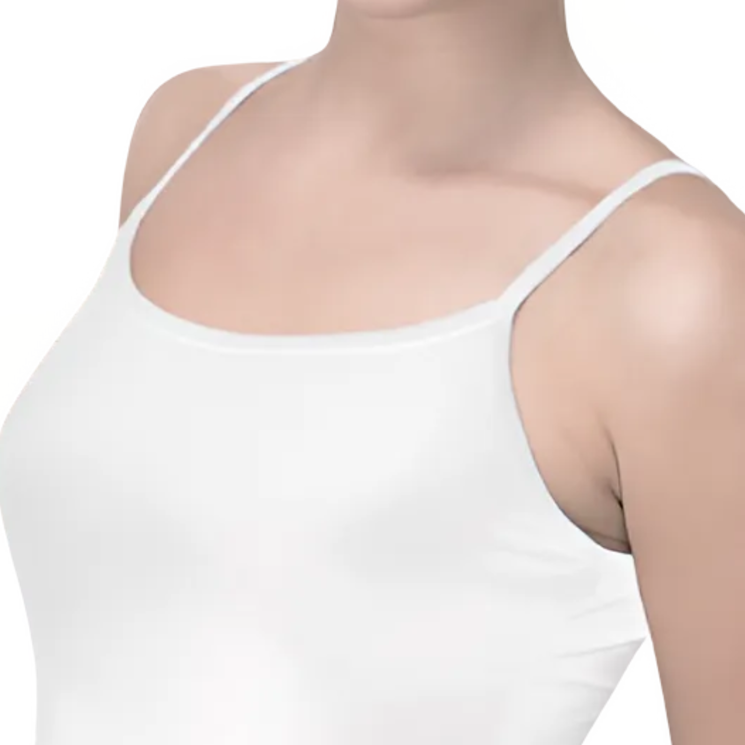 Dayco Ladies tank Top Camisole  white- All Cotton, Thin and Comfortable Korean camisole