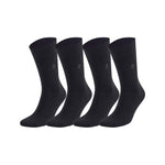 K KAMI ® Men's Bamboo Socks, Toe Business Casual Formal socks, 4 Pairs, Fit Shoe Size 39-40