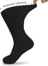 KAMI Women's Loose Diabetic Formal Socks, Bamboo, Wide, Thin, Seamless Toe and Non-Binding Top Anti bacterial and Smelling, 4 Pairs