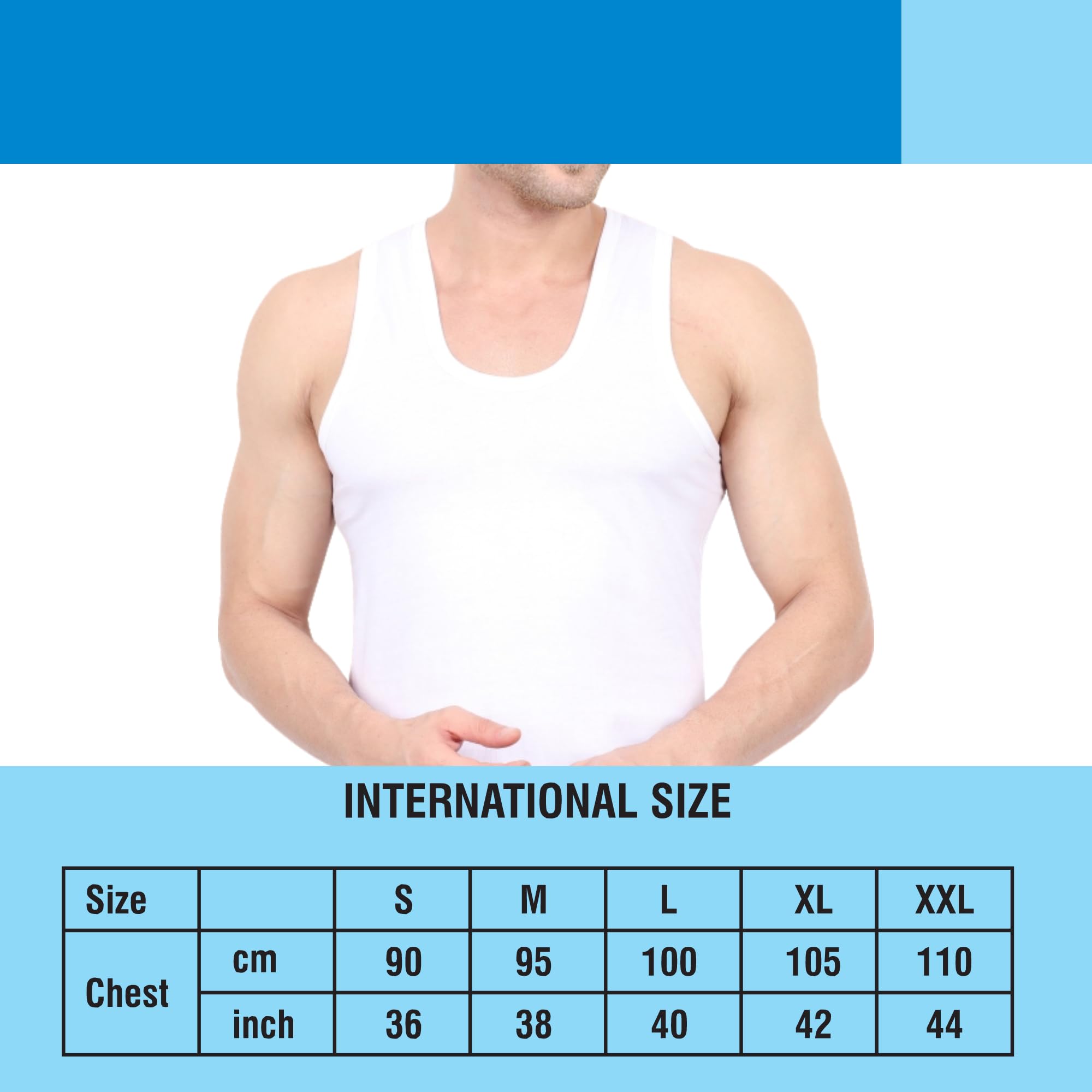 Men's Undershirts Vest Vescose 1pieces, Soft and Breathable underwear (white)