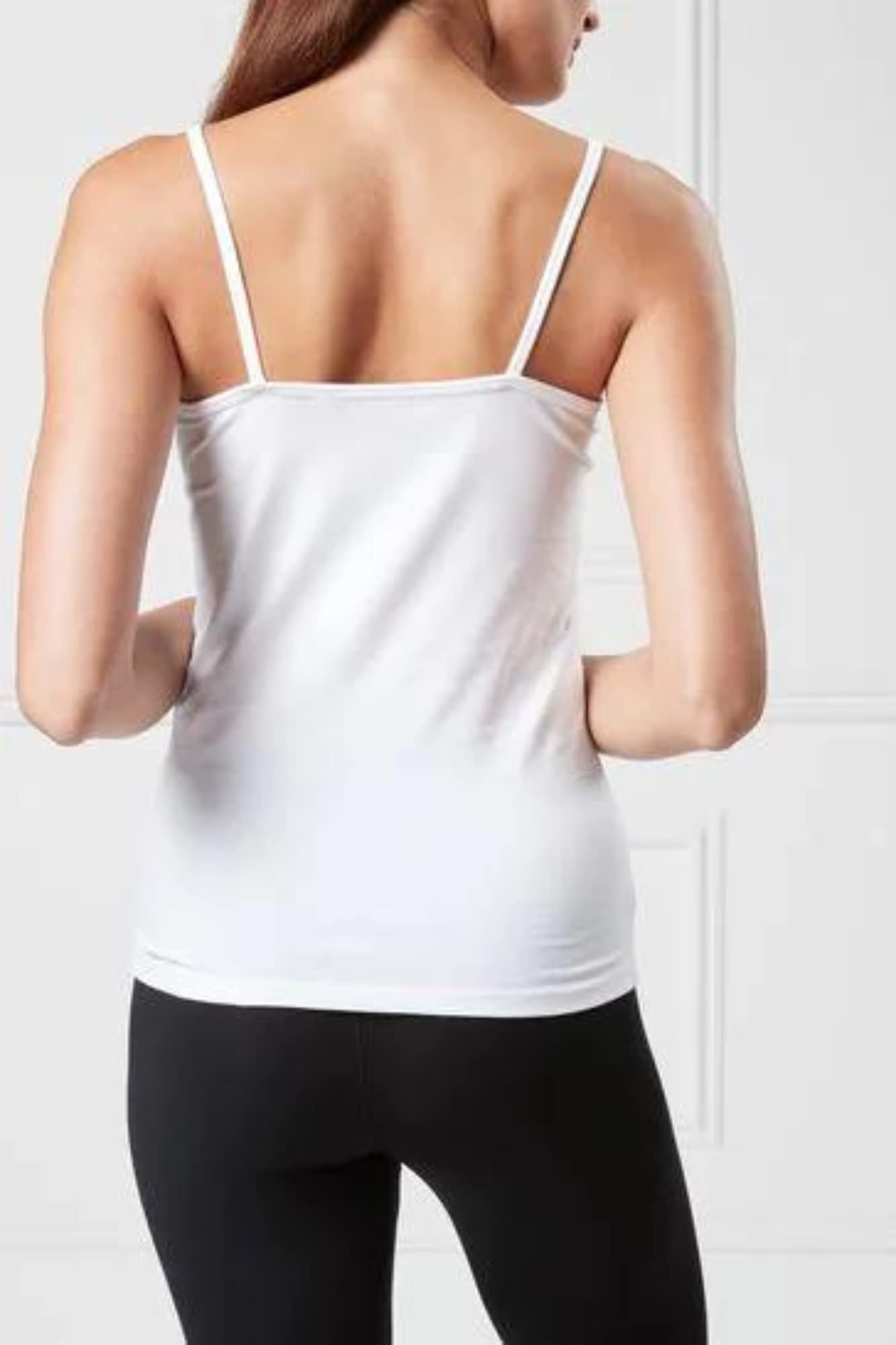 Dayco Ladies tank Top Camisole  white- All Cotton, Thin and Comfortable Korean camisole