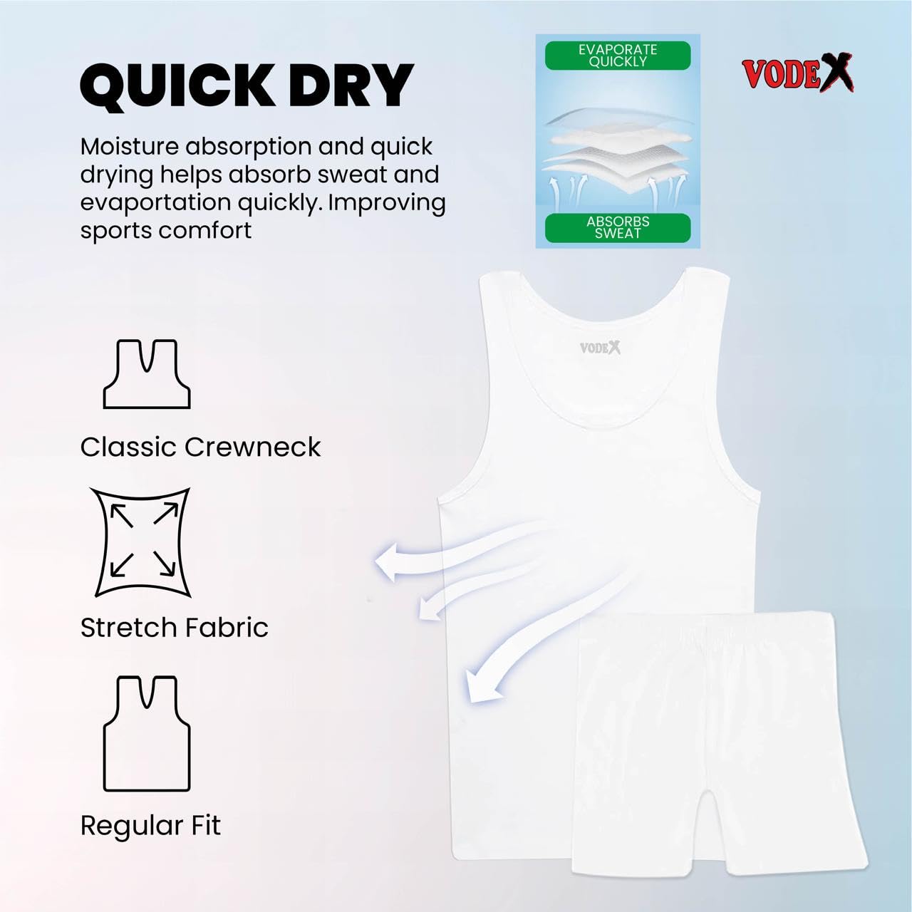 T-4078 Vest VODEX Boys Undershirt Breathable summer  undwerwear value pack clothing for under kids uniform and outdoor purposes white color and mix color (UAE/KSA, Age, 15 Years, 16 Years, Regular, 12, Mix Dark)