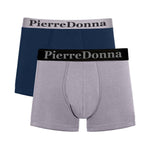 PIERRE DONNA Bamboo Cooling Underwear Boxer Brief For Men extra cooling multi color Pack of 2