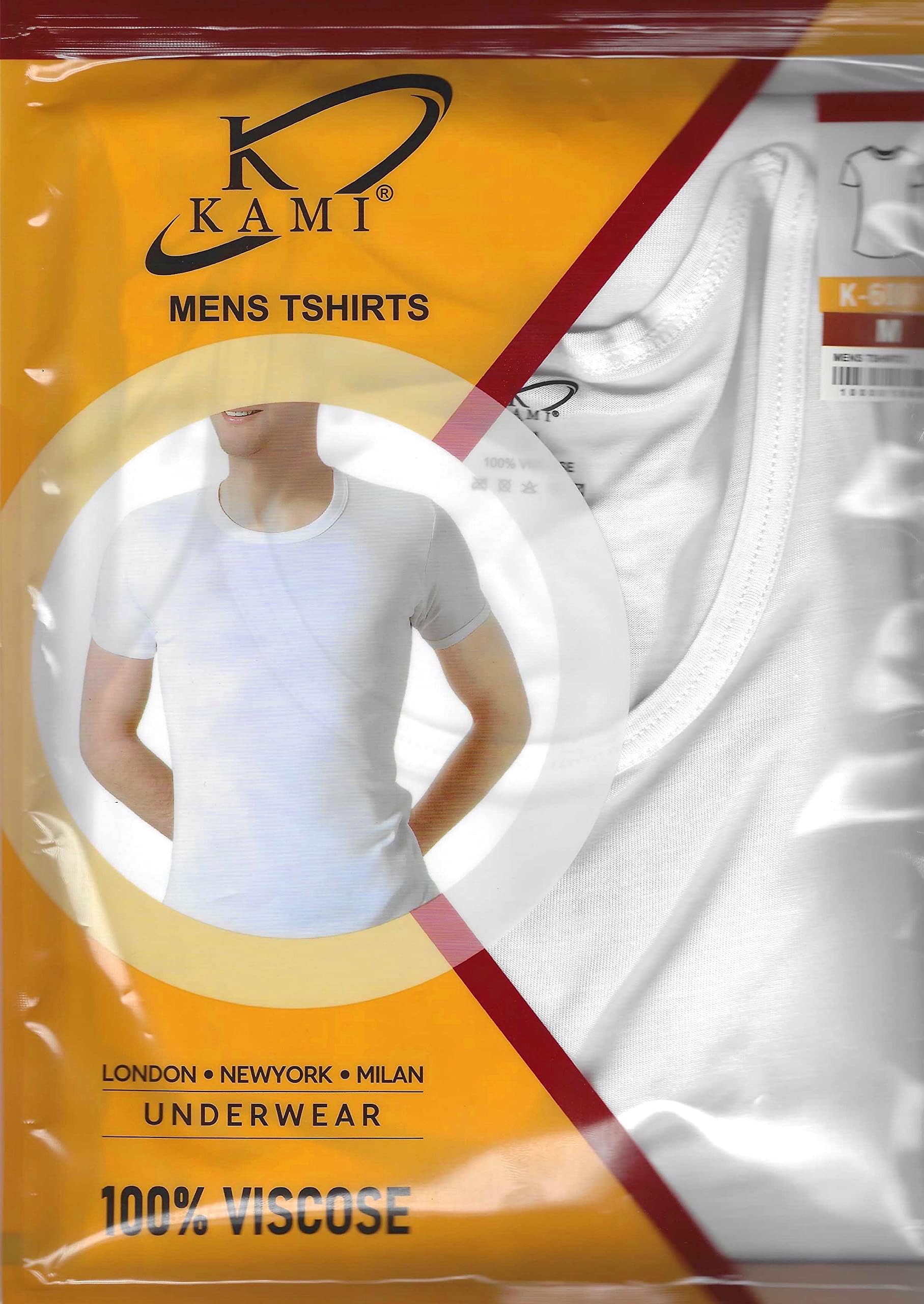 Kami Men's undershirt Round Neck T-shirt - multi pack tank top (choose 1 to24 Pieces pack)