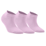 KAMI® Women's Bamboo Socks ankle pink, white, offwhite, flesh, maroon, navy blue, with Gift Box, 6 Pairs, Fit Shoe Size 35-42