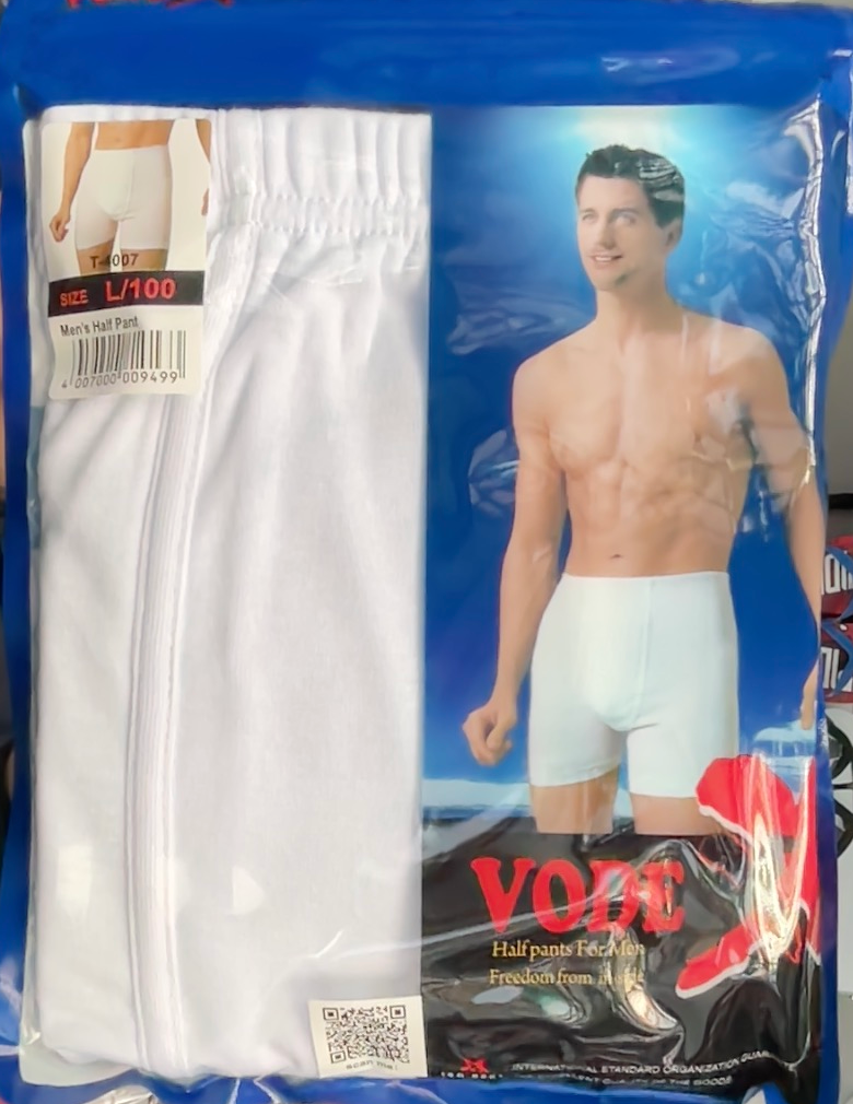 Vodex Premium White AND MIX COLOR Boxer For Men Inner elastic Made India Bulk T-4007-4008