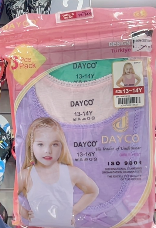 Dayco Girls vest White and mix color DC-3055-3089