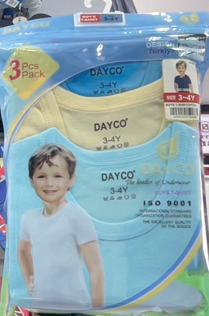 Dayco Vest 3 pack for boys tanktop Bulk DC-3050-3085