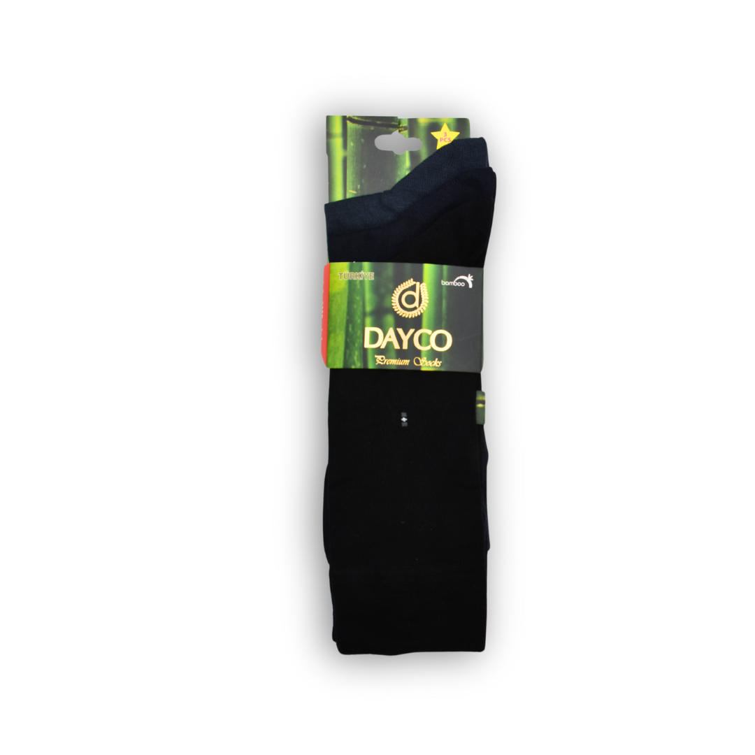 DAYCO Formal Socks 3 summer bamboo dress Socks For Men, formal Bamboo Material Ultra Smooth and Soft, Anti Bacterial, Cooling 3 Pairs