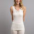 Pierre Donna Ladies Motif Top Vest white- All Cotton, Thin and Comfortable Korean