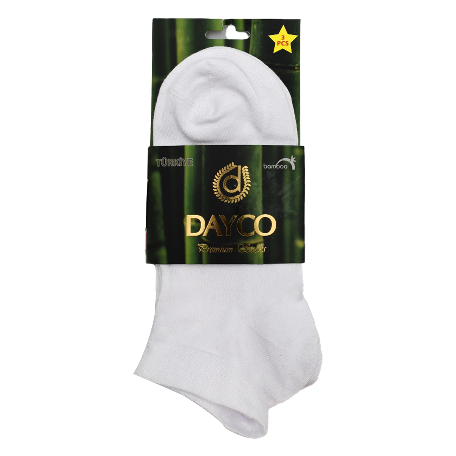 DAYCO Short Socks GIFT Packed 3 summer Socks For Men, formal Bamboo Material Ultra Smooth and Soft, Anti Bacterial, Cooling 3,Pairs