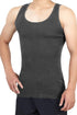 Men's Undershirts Vest 4 pieces SETS, Soft and Breathable underwear (Dark Grey)