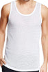 Men's Mesh Vest White (4 Pieces Pack)-Pierre Donna-men vest