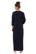 Pierre Donna Navy Blue Gown Full Sleeves for Ladies - Dealz Souq